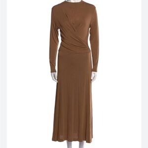 VINCE Side Twist l Dress in taupe brown  Size small